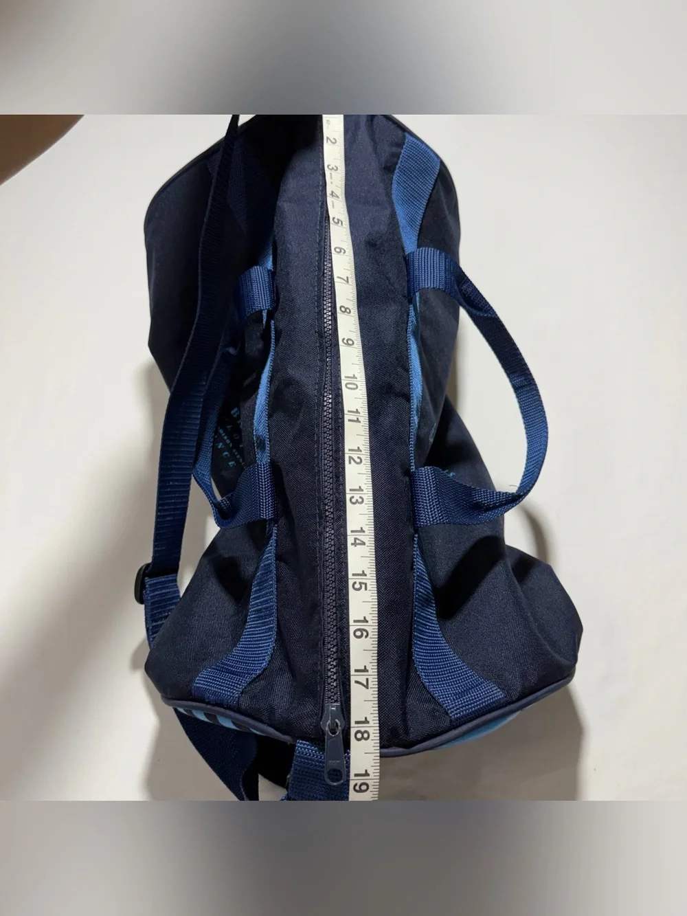 Brooks Brothers Navy Blue Duffel with Light Blue Logo